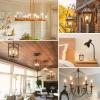 image12Pack Dimmable E12 LED Candelabra Bulbs 60W Equivalent 2700K Soft Warm White 600 Lumens B11 Candle Base 6W C35 LED Filament Vintage Light Bulbs Clear Glass for Chandelier Ceiling Fan High CRI 902700k Warm White