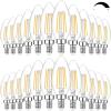 image12Pack Dimmable E12 LED Candelabra Bulbs 60W Equivalent 2700K Soft Warm White 600 Lumens B11 Candle Base 6W C35 LED Filament Vintage Light Bulbs Clear Glass for Chandelier Ceiling Fan High CRI 902700k Warm White