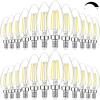 image12Pack Dimmable E12 LED Candelabra Bulbs 60W Equivalent 2700K Soft Warm White 600 Lumens B11 Candle Base 6W C35 LED Filament Vintage Light Bulbs Clear Glass for Chandelier Ceiling Fan High CRI 905000k Daylight White