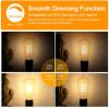 image12Packs ST64 Large Vintage LED Edison Bulbs 60W Equivalent 7W 800Lumens Dimmable Antique LED Filament 2700K Warm White E26 Medium Base Light Bulbs High Brightness Clear Glass for Bedroom OfficeSoft Warm Whiteamber