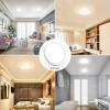 image2Pack 150W Equivalent LED Flush Mount Ceiling Light Fixture 85in Modern Dimmable 18W 1260LM Adjustable 3 Color Temperatures 3000K 4000K 5000K Round Close to Ceiling Light for Kitchen Hallway WhiteWhite