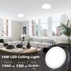image2Pack 150W Equivalent LED Flush Mount Ceiling Light Fixture 85in Modern Dimmable 18W 1260LM Adjustable 3 Color Temperatures 3000K 4000K 5000K Round Close to Ceiling Light for Kitchen Hallway WhiteWhite