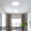 image2Pack 150W Equivalent LED Flush Mount Ceiling Light Fixture 85in Modern Dimmable 18W 1260LM Adjustable 3 Color Temperatures 3000K 4000K 5000K Round Close to Ceiling Light for Kitchen Hallway WhiteWhite