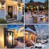 image2Pack Dusk to Dawn Outdoor Wall Light Fixtures with 2 LED Bulbs Exterior Wall Mount Lanterns Waterproof Wall Sconces in Matte Black AntiRust Wall Lamps with Clear Glass for Doorway Porch Garage1535 x 1319 x 701in
