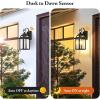 image2Pack Motion Sensor Outdoor Wall Lights Dusk to Dawn Porch Lights Outdoor Wall Sconces Lanterns Aluminum Exterior Lighting Fixtures 3 Lighting Modes Outside Lights for House Front Door Garage138 2Pack