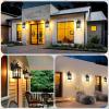 image2Pack Motion Sensor Outdoor Wall Lights Dusk to Dawn Porch Lights Outdoor Wall Sconces Lanterns Aluminum Exterior Lighting Fixtures 3 Lighting Modes Outside Lights for House Front Door Garage136 2Pack
