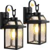 image2Pack Motion Sensor Outdoor Wall Lights Dusk to Dawn Porch Lights Outdoor Wall Sconces Lanterns Aluminum Exterior Lighting Fixtures 3 Lighting Modes Outside Lights for House Front Door Garage138 2Pack