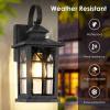 image2Pack Motion Sensor Outdoor Wall Lights Dusk to Dawn Porch Lights Outdoor Wall Sconces Lanterns Aluminum Exterior Lighting Fixtures 3 Lighting Modes Outside Lights for House Front Door Garage136 2Pack