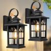 image2Pack Motion Sensor Outdoor Wall Lights Dusk to Dawn Porch Lights Outdoor Wall Sconces Lanterns Aluminum Exterior Lighting Fixtures 3 Lighting Modes Outside Lights for House Front Door Garage136 2Pack