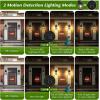 image2Pack Motion Sensor Outdoor Wall Lights Dusk to Dawn Porch Lights Outdoor Wall Sconces Lanterns Aluminum Exterior Lighting Fixtures 3 Lighting Modes Outside Lights for House Front Door Garage126 1Pack