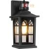 image2Pack Motion Sensor Outdoor Wall Lights Dusk to Dawn Porch Lights Outdoor Wall Sconces Lanterns Aluminum Exterior Lighting Fixtures 3 Lighting Modes Outside Lights for House Front Door Garage126 1Pack