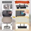 image3Way Dimmable Touch Control Table Lamp with 2 USB Ports and AC Power Outlet Modern Bedside Nightstand Lamp Fabric Shade and Metal Base for Guestroom Bedroom Living Room LED Bulb Included Warm WhiteCream