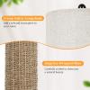 imageBesLowe 26quot Farmhouse Table Lamp for Bedroom Set of 2 Bedside Table Lamps with Handmade Seagrass Base and 2 USB Ports Rustic Rattan Nightstand Lamps for Coastal Living Room HomeBlack