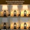 imageBesLowe 2Light Farmhouse Rustic Touch Table Lamps Grey 3Way Dimmable Bedside Lamps with 2 USB Ports for Bedroom End Table Lamps for Living Room with Gray Shades 4 LED Bulbs Included Set of 2Farmhouse