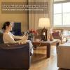 imageBesLowe 2Light Farmhouse Rustic Touch Table Lamps Grey 3Way Dimmable Bedside Lamps with 2 USB Ports for Bedroom End Table Lamps for Living Room with Gray Shades 4 LED Bulbs Included Set of 2Farmhouse