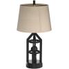 imageBesLowe 2Light Farmhouse Rustic Touch Table Lamps Grey 3Way Dimmable Bedside Lamps with 2 USB Ports for Bedroom End Table Lamps for Living Room with Gray Shades 4 LED Bulbs Included Set of 2Vintage