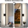 imageBesLowe 2Pack 3175inch Long Outdoor Wall Lights Modern LED Exterior Lighting Fixtures Wall Mount Waterproof Porch Lights Outdoor Wall Sconces Black Outside Lights for House Front Door Garage4688in