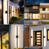 imageBesLowe 2Pack 3175inch Long Outdoor Wall Lights Modern LED Exterior Lighting Fixtures Wall Mount Waterproof Porch Lights Outdoor Wall Sconces Black Outside Lights for House Front Door Garage4688in