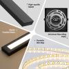 imageBesLowe 2Pack 3175inch Long Outdoor Wall Lights Modern LED Exterior Lighting Fixtures Wall Mount Waterproof Porch Lights Outdoor Wall Sconces Black Outside Lights for House Front Door Garage3175in