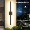 imageBesLowe 2Pack 3175inch Long Outdoor Wall Lights Modern LED Exterior Lighting Fixtures Wall Mount Waterproof Porch Lights Outdoor Wall Sconces Black Outside Lights for House Front Door Garage3175in