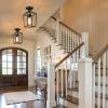 imageBesLowe 2Pack Farmhouse Semi Flush Mount Ceiling Light Fixtures for Hallway Industrial Close to Ceiling Lighting for Entryway Kitchen Foyer Laundry Black
