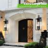 imageBesLowe 2Pack Outdoor Wall Light Fixtures Exterior Lighting Fixtures Wall Mount Waterproof Porch Lights Outdoor Wall Sconces Lanterns Modern Outside Lights for House Front Door Garage BronzeMatte Black