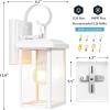 imageBesLowe 2Pack Outdoor Wall Light Fixtures Exterior Lighting Fixtures Wall Mount Waterproof Porch Lights Outdoor Wall Sconces Lanterns Modern Outside Lights for House Front Door Garage BronzeWhite