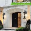 imageBesLowe 2Pack Outdoor Wall Light Fixtures Exterior Lighting Fixtures Wall Mount Waterproof Porch Lights Outdoor Wall Sconces Lanterns Modern Outside Lights for House Front Door Garage BronzeMatte Black