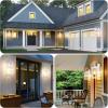 imageBesLowe 2Pack Outdoor Wall Light Fixtures Exterior Lighting Fixtures Wall Mount Waterproof Porch Lights Outdoor Wall Sconces Lanterns Modern Outside Lights for House Front Door Garage BronzeWhite