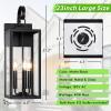 imageBesLowe 2Pack Outdoor Wall Light Fixtures Exterior Lighting Fixtures Wall Mount Waterproof Porch Lights Outdoor Wall Sconces Lanterns Modern Outside Lights for House Front Door Garage BronzeMatte Black