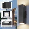 imageBesLowe 2Pack Outdoor Wall Lights LED Up and Down Lights Outdoor Modern Wall Sconces Porch Light Black Exterior Lighting Fixtures Wall Mount Outside Lights for House Front Door Garage 3000K4