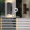 imageBesLowe 2Pack Outdoor Wall Lights LED Up and Down Lights Outdoor Modern Wall Sconces Porch Light Black Exterior Lighting Fixtures Wall Mount Outside Lights for House Front Door Garage 3000K4