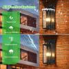 imageBesLowe 2Pack Porch Lights Outdoor with UL Certified Outlet Modern Outdoor Wall Lights Exterior Lighting Fixtures Waterproof Exterior Wall Sconces Outside Lights for House Front Door Garage BlackBlack