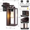 imageBesLowe 2Pack Porch Lights Outdoor with UL Certified Outlet Modern Outdoor Wall Lights Exterior Lighting Fixtures Waterproof Exterior Wall Sconces Outside Lights for House Front Door Garage BlackOilRubbed Bronze