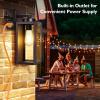 imageBesLowe 2Pack Porch Lights Outdoor with UL Certified Outlet Modern Outdoor Wall Lights Exterior Lighting Fixtures Waterproof Exterior Wall Sconces Outside Lights for House Front Door Garage BlackOilRubbed Bronze