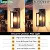 imageBesLowe 2Pack Porch Lights Outdoor with UL Certified Outlet Modern Outdoor Wall Lights Exterior Lighting Fixtures Waterproof Exterior Wall Sconces Outside Lights for House Front Door Garage BlackOilRubbed Bronze