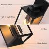 imageBesLowe 2Pack Porch Lights Outdoor with UL Certified Outlet Modern Outdoor Wall Lights Exterior Lighting Fixtures Waterproof Exterior Wall Sconces Outside Lights for House Front Door Garage BlackBlack