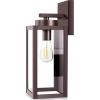 imageBesLowe 2Pack Porch Lights Outdoor with UL Certified Outlet Modern Outdoor Wall Lights Exterior Lighting Fixtures Waterproof Exterior Wall Sconces Outside Lights for House Front Door Garage BlackOilRubbed Bronze