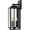 imageBesLowe 2Pack Porch Lights Outdoor with UL Certified Outlet Modern Outdoor Wall Lights Exterior Lighting Fixtures Waterproof Exterior Wall Sconces Outside Lights for House Front Door Garage BlackBlack