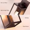 imageBesLowe 2Pack Porch Lights Outdoor with UL Certified Outlet Modern Outdoor Wall Lights Exterior Lighting Fixtures Waterproof Exterior Wall Sconces Outside Lights for House Front Door Garage BlackOilRubbed Bronze