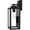 imageBesLowe 2Pack Porch Lights Outdoor with UL Certified Outlet Modern Outdoor Wall Lights Exterior Lighting Fixtures Waterproof Exterior Wall Sconces Outside Lights for House Front Door Garage BlackBlack
