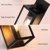 imageBesLowe 2Pack Porch Lights Outdoor with UL Certified Outlet Modern Outdoor Wall Lights Exterior Lighting Fixtures Waterproof Exterior Wall Sconces Outside Lights for House Front Door Garage BlackBlack