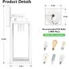 imageBesLowe 2Pack Porch Lights Outdoor with UL Certified Outlet Modern Outdoor Wall Lights Exterior Lighting Fixtures Waterproof Exterior Wall Sconces Outside Lights for House Front Door Garage BlackWhite