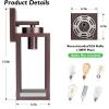 imageBesLowe 2Pack Porch Lights Outdoor with UL Certified Outlet Modern Outdoor Wall Lights Exterior Lighting Fixtures Waterproof Exterior Wall Sconces Outside Lights for House Front Door Garage BlackOilRubbed Bronze