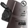 imageBesLowe 2Pack Porch Lights Outdoor with UL Certified Outlet Modern Outdoor Wall Lights Exterior Lighting Fixtures Waterproof Exterior Wall Sconces Outside Lights for House Front Door Garage BlackOilRubbed Bronze