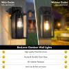 imageBesLowe 2Pack Porch Lights Outdoor with UL Certified Outlet Modern Outdoor Wall Lights Exterior Lighting Fixtures Waterproof Exterior Wall Sconces Outside Lights for House Front Door Garage BlackBlack
