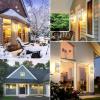 imageBesLowe 2Pack Porch Lights Outdoor with UL Certified Outlet Modern Outdoor Wall Lights Exterior Lighting Fixtures Waterproof Exterior Wall Sconces Outside Lights for House Front Door Garage BlackWhite