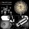 imageBesLowe 69 Crystal Floor Lamp for Living Room Modern Standing Lamp with 738PCS K9 Crystals Tall Lamp Pole Light for Bedroom Office Mid Century Silver Floor Lighting with 9 LED Bulbs ChromeSilver
