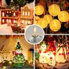 imageBesLowe Accessory Cord with One LED Light Bulb 6FT Blow Mold Lights with On and Off Switch Clipin Lamp Cord Replacement Single Light for Christmas Village Houses Halloween Pumpkin Lights 4 Packs6FT4 Packs