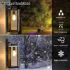imageBesLowe Outdoor Wall Light Fixtures Exterior Waterproof Wall Lanterns Porch Sconces Lighting with E26 Sockets Modern White Outside Lights for House Patio Front Door Entryway 2PackBlack